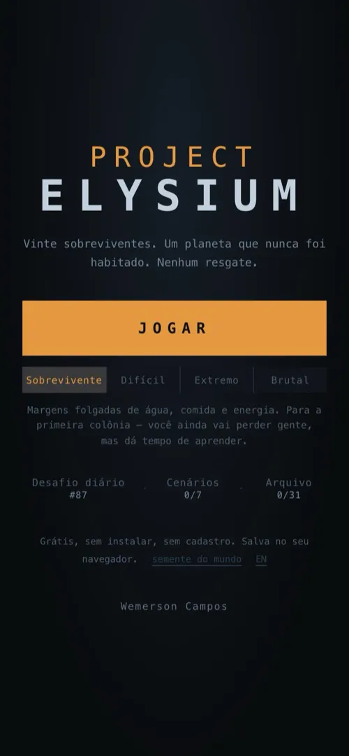 Project Elysium no celular