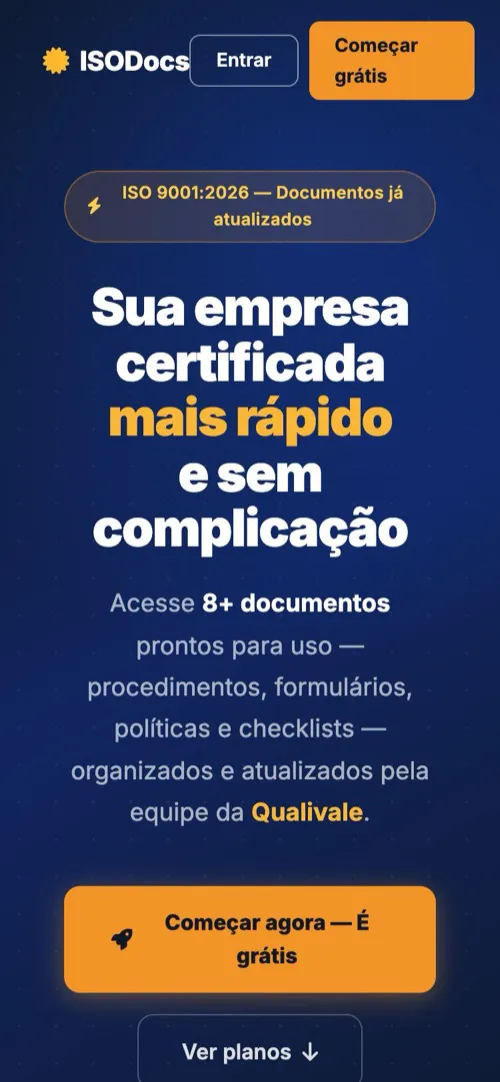 ISODocs no celular