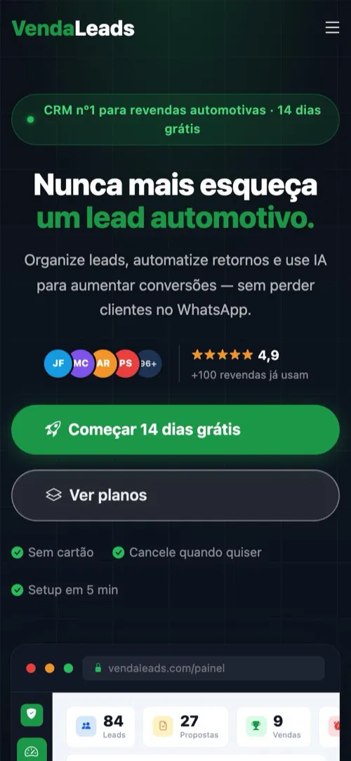 VendaLeads no celular